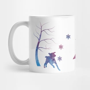 Chesapeake bay retriever aka Chessie Winter Art Mug